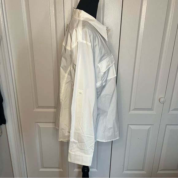 TravelSmith Cream Button-Up Shirt - Picture 3 of 7